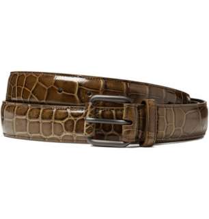  Accessories  Belts  Exotics  Crocodile Leather Belt