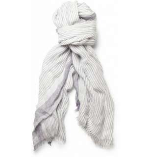  Accessories  Scarves  Cotton scarves  Striped Linen 