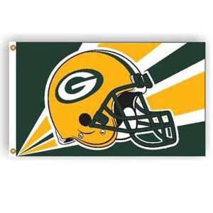   Green Bay Packers NFL Helmet Design 3x5 Banner Flag 