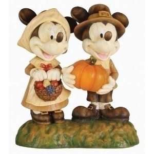  Pack of 2 Disney Mickey & Minnie Mouse Lighted LED Pilgrim 