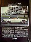 1975 jaguar xjc corporate sports car v 12 original ad