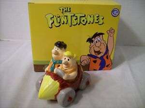 The Flintstones Barney & Fred Salt/Pepper Shakers NEW  