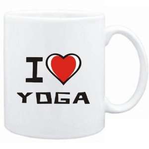  Mug White I love Yoga  Hobbies