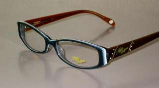 APPLE BOTTOMS AB710 New BLUE BROWN Designer WOMEN Authentic Eyeglasses 