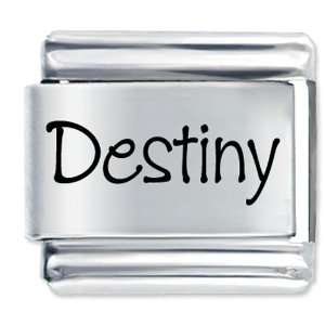  Name Destiny Laser Charms Italian Bracelet Pugster 