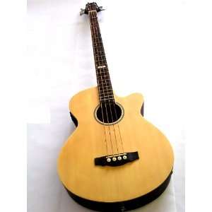    Acoustic/Electric Bass Guitar with Spruce Top Musical Instruments