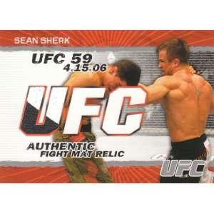   Card Authentic Fight Mat Relic Card  Sean Sherk #FM SS Toys & Games