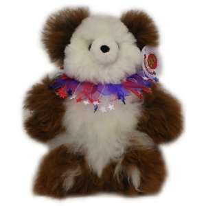 Alpaca Bear. Genuine Multi Colored Alpaca Teddy Bear With 