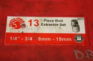Matco Tools MBX13 13 Piece Bolt Extractor Set w/Case  