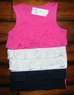 NWT Gymboree CAPE COD CUTIE Tiered Ruffle Tank Top   Choose Your Size