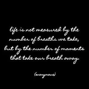 Quotable Cards   Life is Not Measured . . .
