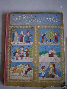 BIG 1943 Childrens Book Merry Christmas   Samkhovitch  