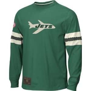 New York Jets Gridiron Classics Throwback Logo Long Sleeve Jersey Crew