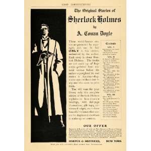 1904 Ad Sherlock Holmes Stories A. Conan Doyle Harper 