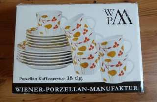 18 tlg Kaffeeservice Neu Wiener Porzellan Manufaktur in Sachsen 
