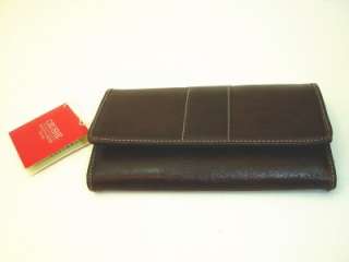 Womens Clutch Wallet High Quality Faux Leather 94018BRN  