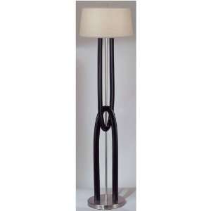  Infinity Floor Lamp 62h Dk Brw/brs Nckl