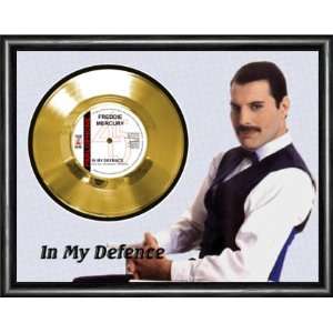  Freddie Mercury In My Defence Framed Gold Record A3 