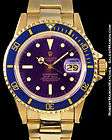 ROLEX VINTAGE SUBMARINER 1680 18K/18K GOLD PURPLE DIAL