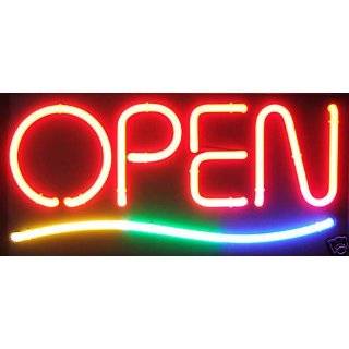 Bright Real Neon Open Light Box Sign