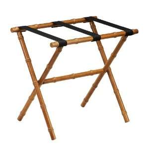  Furniture Item 1174 Chestnut Bamboo Shaped Straight Leg Luggage Rack 