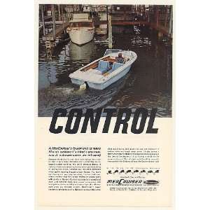  1966 MerCruiser Stern Drive Boat Motor Control Print Ad 
