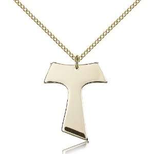 Tau Cross Pendants   Gold Filled Tau Cross Pendant Including 18 Inch 