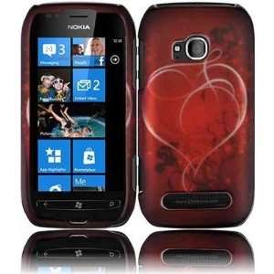 For Nokia Lumia 710 (T MOBILE) Phone Accessory Heart on Stars Design 