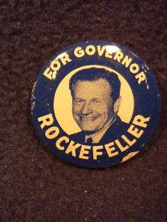 Rockefeller for Governor   Political Pin  