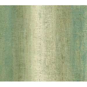  Green Faux Finish Bark Stripe Wallpaper