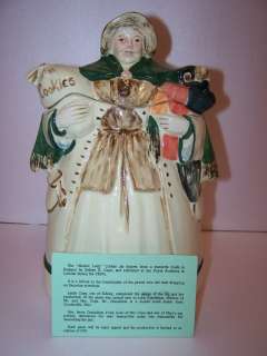 Collectible Leslie Cope Green Market Lady Cookie Jar  