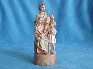 ANRI Hand Carved Wood HOLY FAMILY Figure Christ Child  