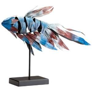  Multi Colored Iron Betta Fish Sculpture