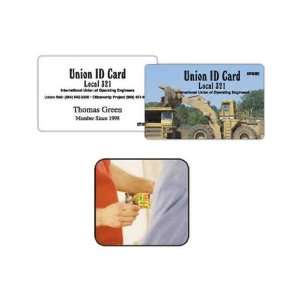  White laminated plastic loyalty card, 2 1/8 x 3 3/8 