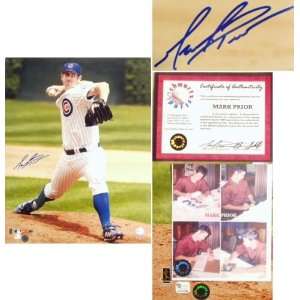 Mark Prior Chicago Cubs   Pitching Action   Autographed 16x20 
