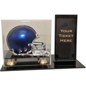  Seattle Seahawks Mini Helmet and Ticket Display Sports 