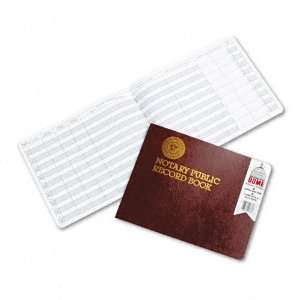 Dome Products   Dome   Notary Public Record, Burgundy Cover, 60 Pages 