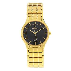 Obaku Harmony Gold Stainless Steel Quartz Watch Wristwatch v101lgbsg s 