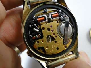 Vintage Bulova Accutron Battery Wristwatch Watch 2181 Calendar Date 