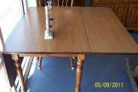 Tell City Dining Table & 4 Chairs Cattail Hard Rock #48  