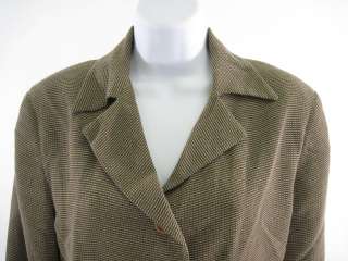 ANN FREEDBERG Brown Wool Blazer Jacket Size 10  