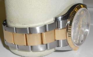   DATEJUST SS &18k 116233 SILVER JUBILEE DIAMOND DIAL OYSTER BAND  