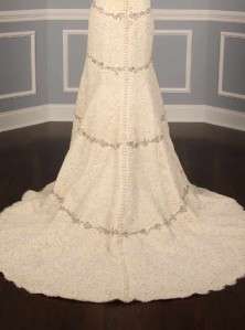   of Boston® 4023 Strapless Alencon Lace Bridal Gown Dress NEW  