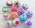 5pcs multicolor Polymer Clay huge round ball Beads f0228 18mm