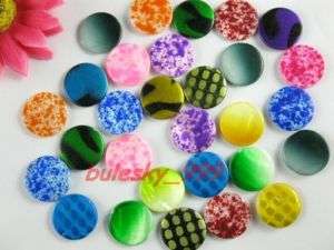 50pcs Mixed Style/Color Shell Coin Shape Bead 20mm  