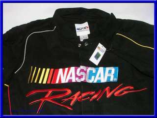 NASCAR Racing Jacket/Coat/Black/Shirt   MensL/Lg/Large/Auto/Car/Logo 