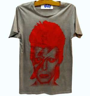 David Bowie Bolt ZIGGY STARDUST Punk Rock T Shirt L  