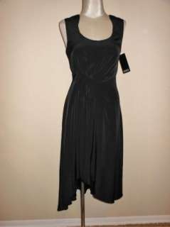 NWT Adrianna Papell Asymmetric Scoop Neck Cocktail Dress 12 Little 