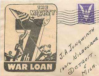 1945 World War II Patriotic Cover   Newspaper War Loan Cartoon  
