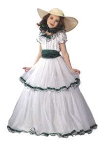 SOUTHERN BELLE Girl Costume Ball Gown Colonial Prairie  